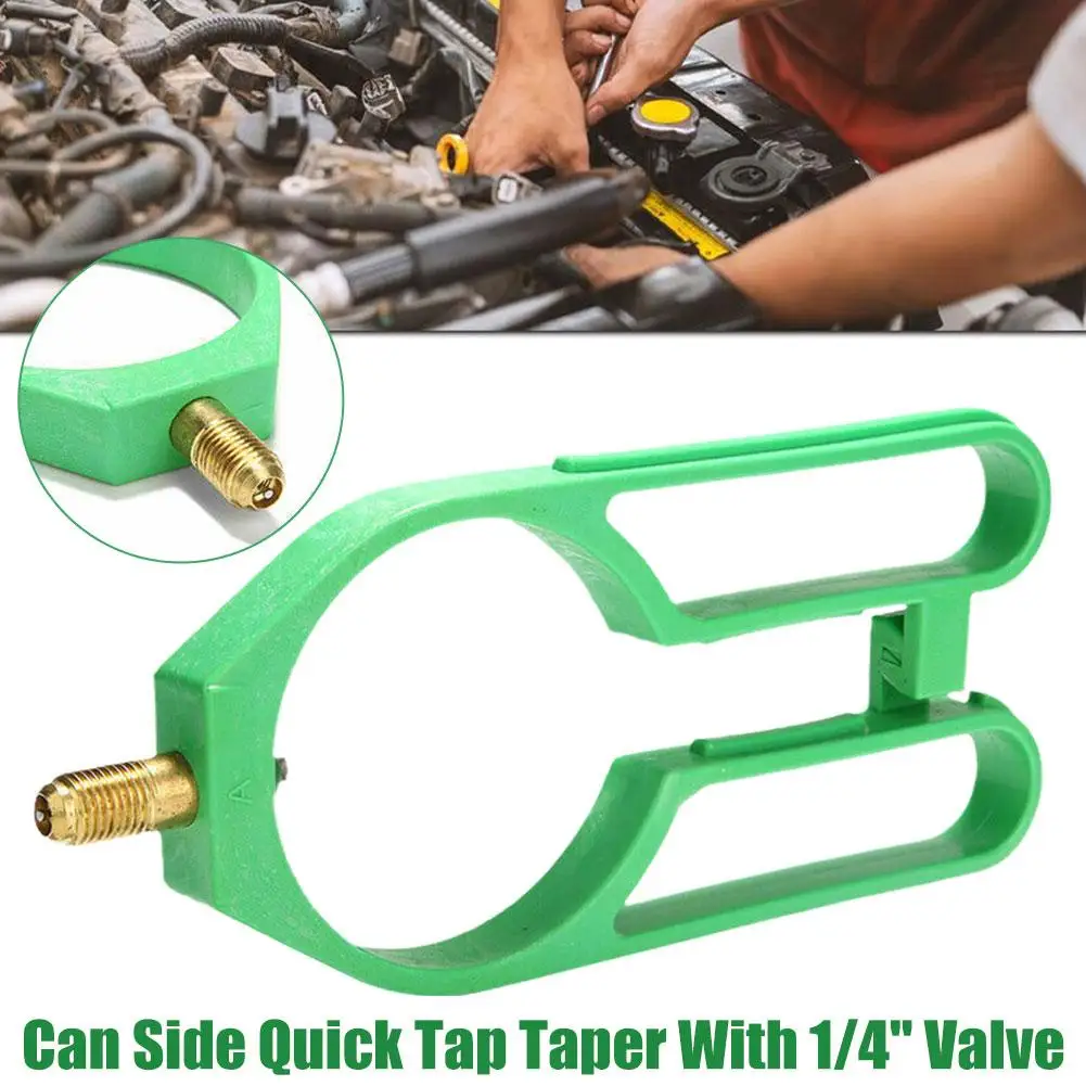 

1pc R134A A/C Refrigeration Gas 2-7/8" Can Side Quick Tool 1/4" With Tap Valve Accessories Taper T5U1