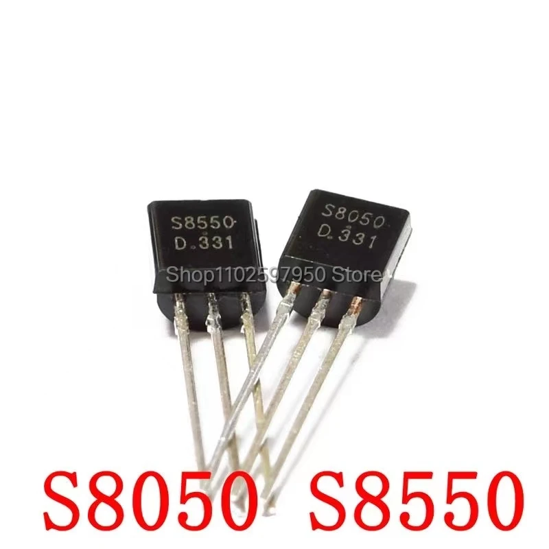 Transistor triodo 20 piezas, S8050, S8550, SS8050, SS8550 TO-92, 8050