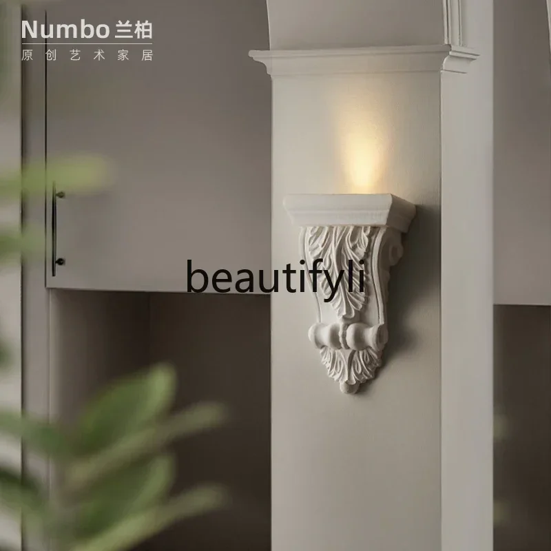 

A15 Французский кремовый Гостиная Столовая Спальня Атмосфера Винтаж Гипсовая Лестница Украшение