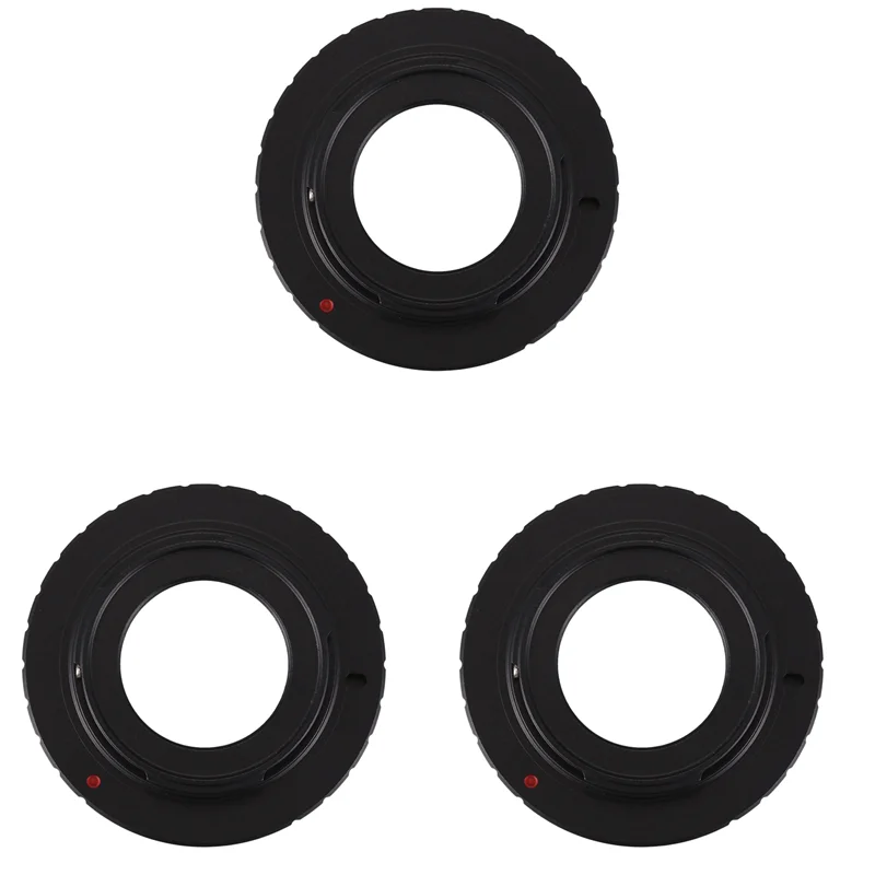 3X Zwart 16Mm C-Mount Cine Film Lens Voor Nikon 1 Mount J1 V1 J2 V2 J3 V3 J4 Camera Lens Adapter Ring C-N1 C-Nikon 1-ABJU