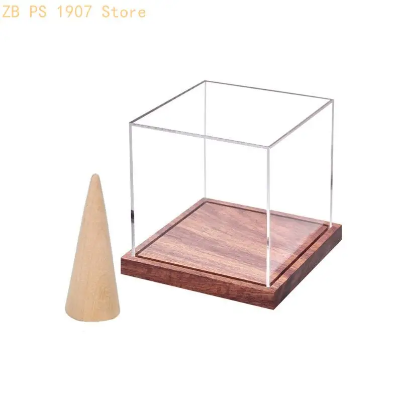 

Clear Acrylic Rings Display Box for Championship Rings Base Box for Sports Collectibles Easy Installation 55KA