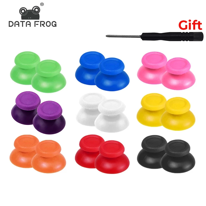 DATA FROG 6Pcs Replacement Controller Thumbsticks Thumb Stick For Sony PS4 Thumb Grip Repair Rocker Cover For PS4 Accessories