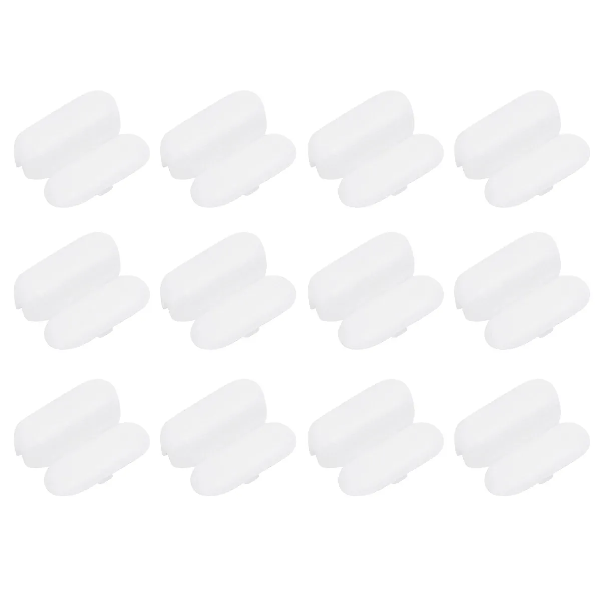 100Pcs Vertical Blind Ball Chain Connectors White Plastic Bead Curtain Buckle Replacement for Roller Roman Blinds Home Office
