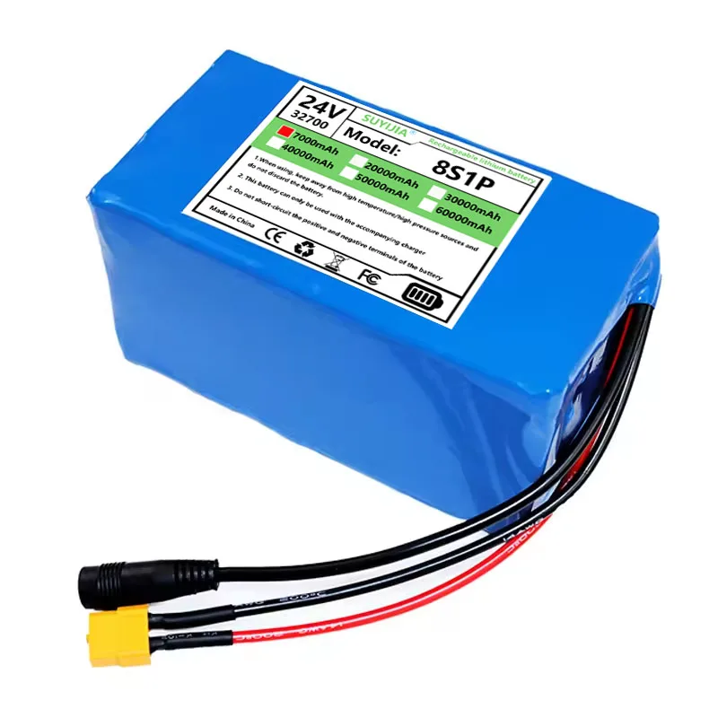 New 24V 7Ah 14Ah 21Ah 28Ah 35Ah 32700 8S1P-5P Lifepo4 Battery Pack for 29.2V Power Supply Kids Toy Cars+29.2V5A Charger