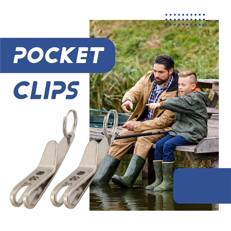 

ABUH-Multi-Purpose Clip Keychains Suspension Clip Tool With Carabiner Perfect For Hanging EDC Tools, Flashlights Etc.