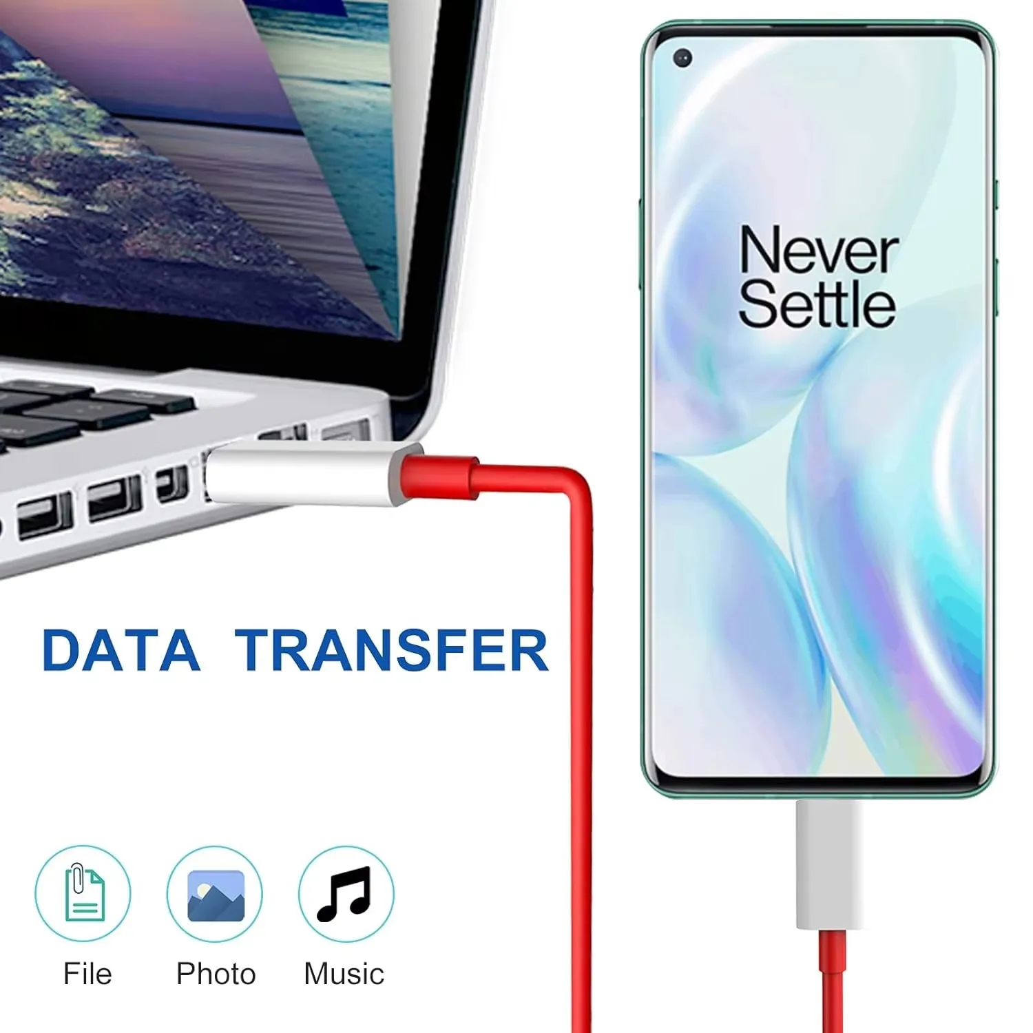 65W 100W Type C to Type C Fast Charging Cable USB-C Data Transfer Wire For OnePlus 9R 10 Pro 11 12 13 Nord 2T 3 CE 2 3 OPPO