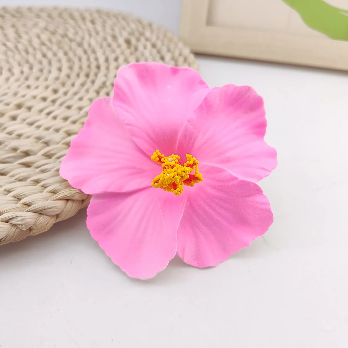 1/2/4/9 Stück Hawaiianische Blumen-Haarspangen für Frauen und Mädchen, romantische Bohemian-Blumen-Seitenpony-Clips, BB-Haarspangen, Haar-Accessoires – Detail 6
