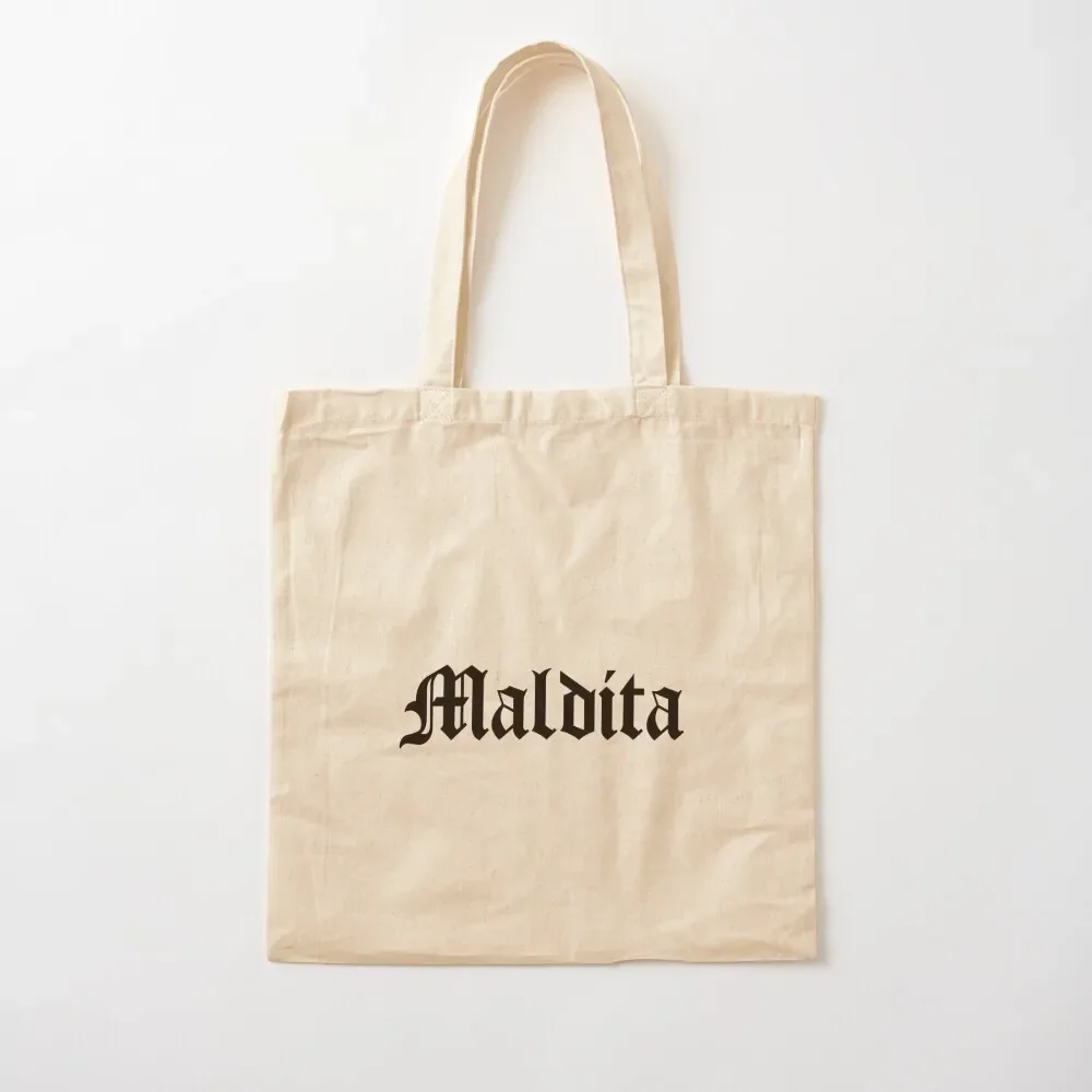 

MALDITA FILIPINO WHITE TEXT Tote Bag hand bag ladies supermarket folding bag hand bags tote canvas