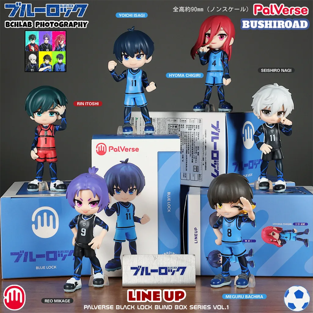

Bushiroad Blue Lock Palverse Yoichi Isagi Rin Bachira Rin Itoshi Mini Blind Box Figurine Movable Model Collection Desktop Decor