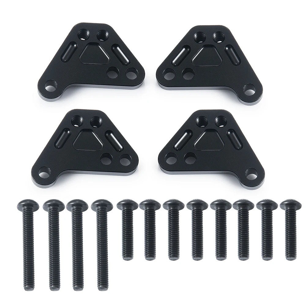 YEAHRUN 4 peças de torres de montagem de choque dianteiras e traseiras para Maxx WideMaxx # 89086-4 peças de atualização de carro de caminhão RC 1/10