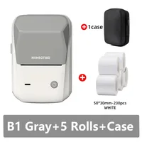 Portable Thermal Self-adhesive Labels Printer Mini Maker Pocket Printer Mobile Bluetooth Pocket Tag Price Machine NEW 12