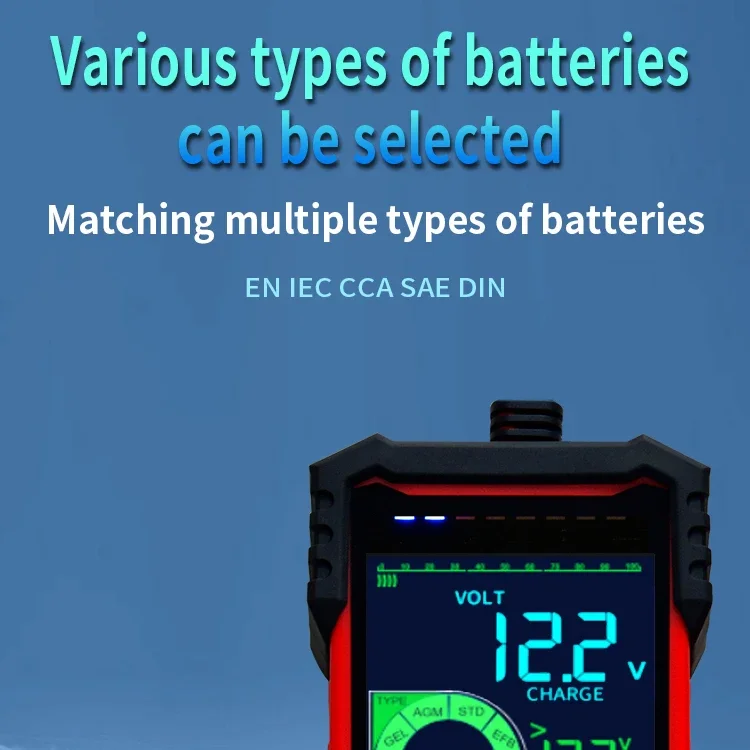 TOOLTOP ET2202 ET2201 Autobatterietester Batterielast 12V 24V Batteriespannung Interne Widerstandserkennung Batterieanalysator – Detail 11