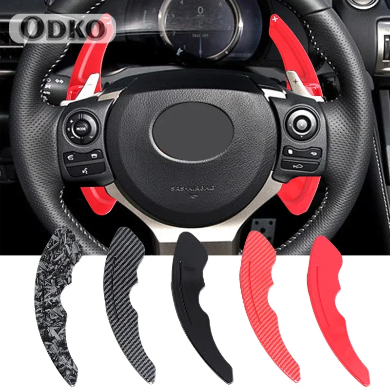 ABS Carbon fiber Car Steering Wheel Paddle Shift Extension For Lexus IS NX RC F SPORT Fsport IS200t IS250 IS300 IS350 IS300h