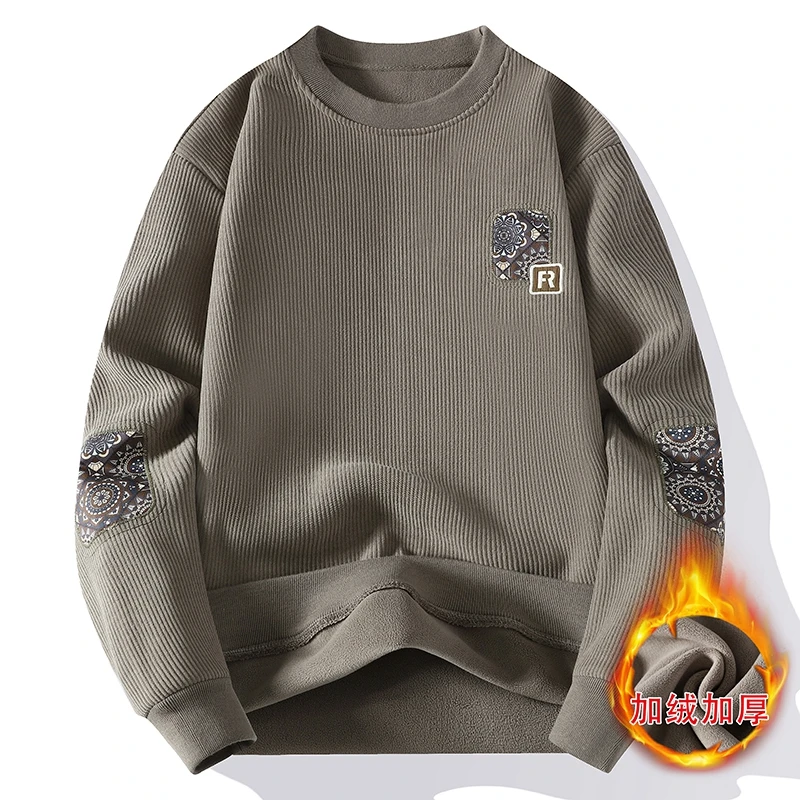 Men's Streetwear Casual Knit Sweater Pullover Men's Jumper Men Clothing Spring Autumn Fashion Male Sweat-shirt Solid Color