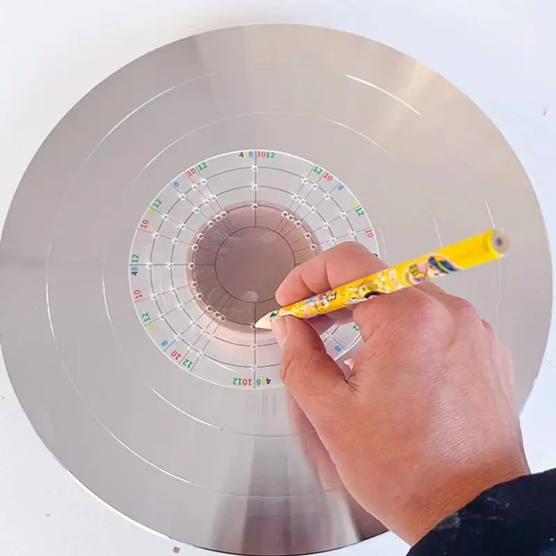 Easy To Use Circular Grading Ruler For Accurate Pottery And Painting Work 