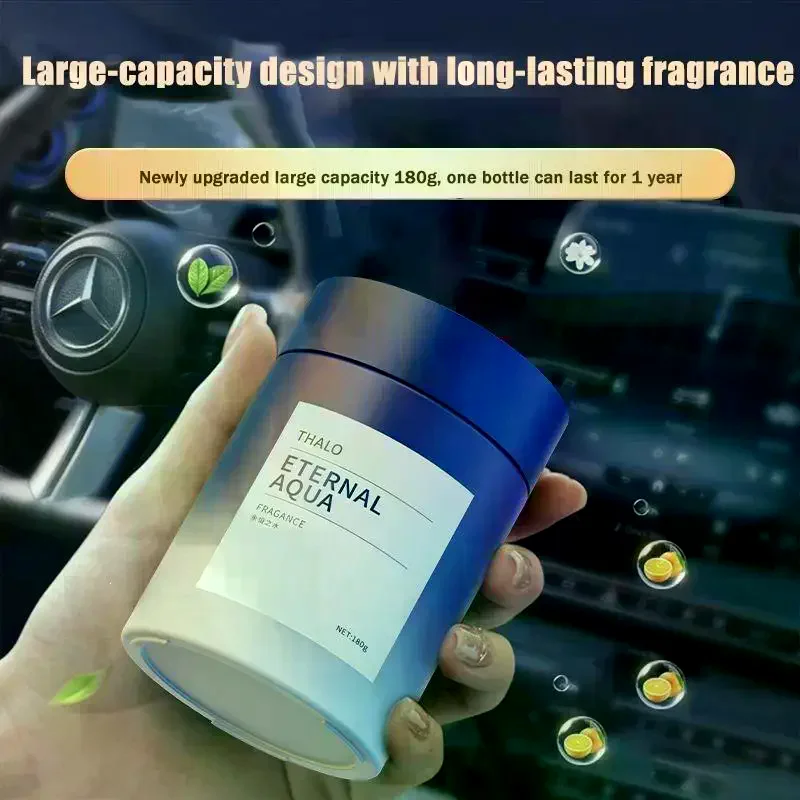 Car Air Freshener Car Perfume Long Lasting Solid Gel Fragrance Eliminates Odor For Car Home And Office Use〔White〕