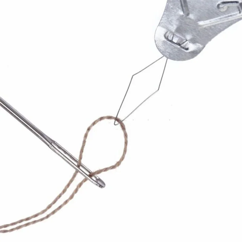 2026 100Pcs/Set Bow Wire Needle Threader Stitch Insertion Machine Hand Sewing Thread Leading Tool Appr.41*17*0.4mm