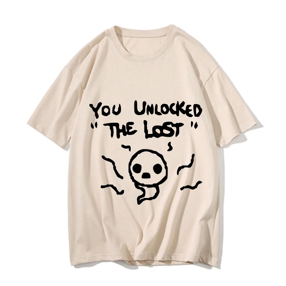 Fashion The Binding of Isaac Print T-shirt Man/Woaen Casual Summer Cotton Short Sleeve Cartoon Casual Oversized Unisex Clothing