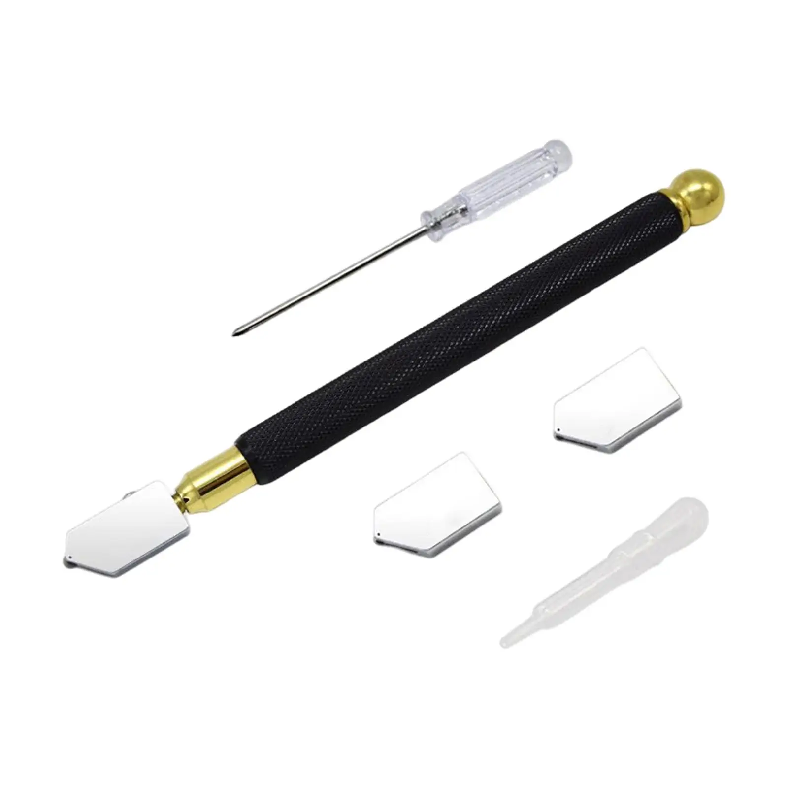 Cortador de vidro com 2 cabeças extras, Screwdriver Precision, 2mm-20mm