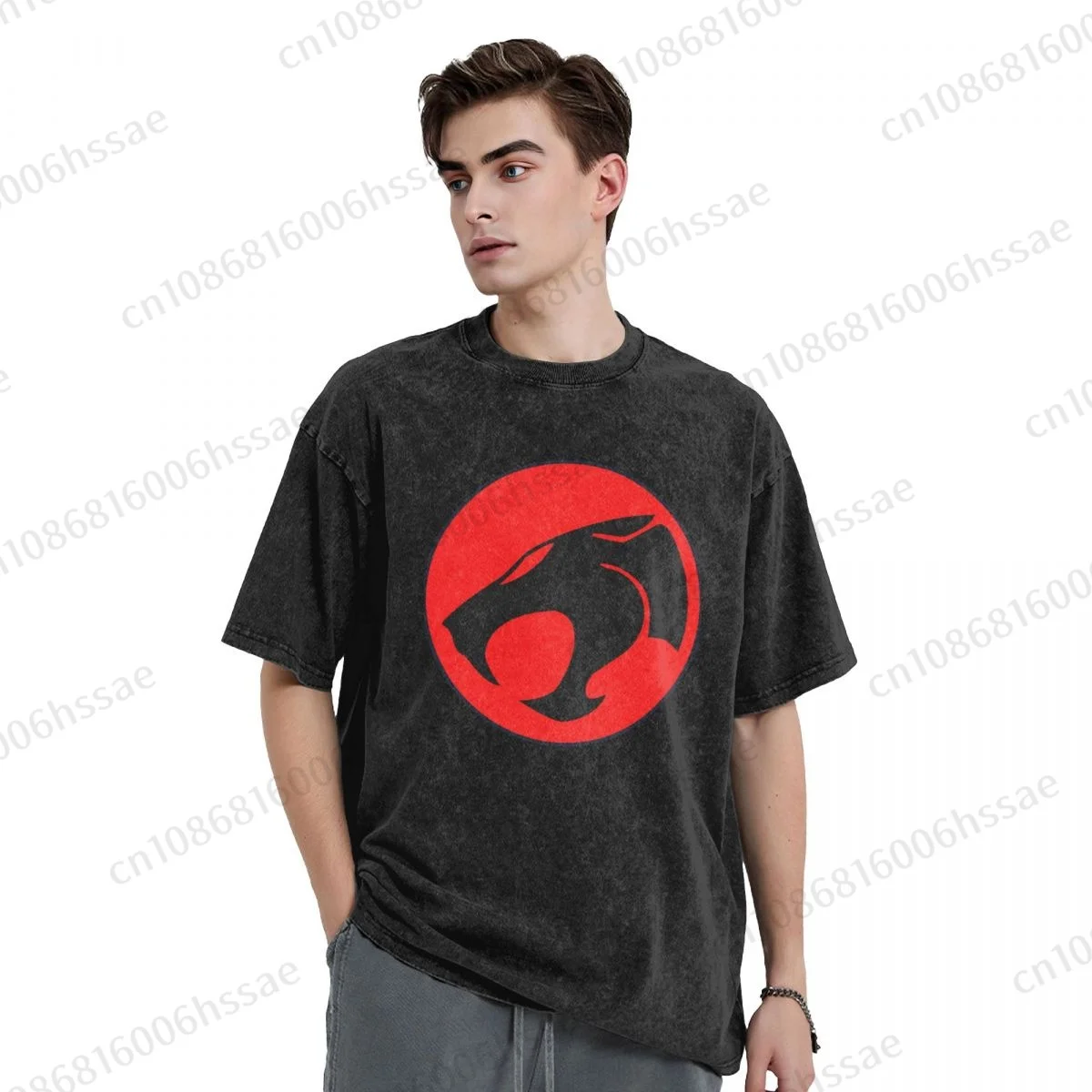 Thundercats Men's Vintage Short Sleeve T Shirts Hip Hop Cotton Tee shirt Summer T-shirt