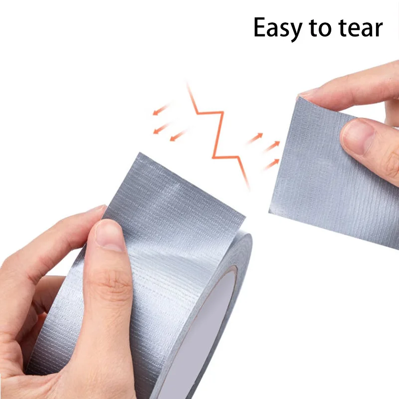 45MM Red Fabric Duct Tape Adhesive Water-Resistant for Electric Bicycle Seat Tarpaulin Repair No Residue Glue