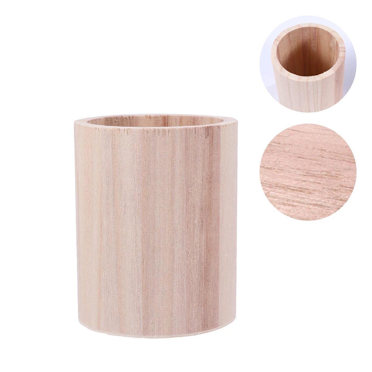 

2 Pcs Wooden Pen Holder Office Desk Accessories Pencil Storage Organizer Holders Container