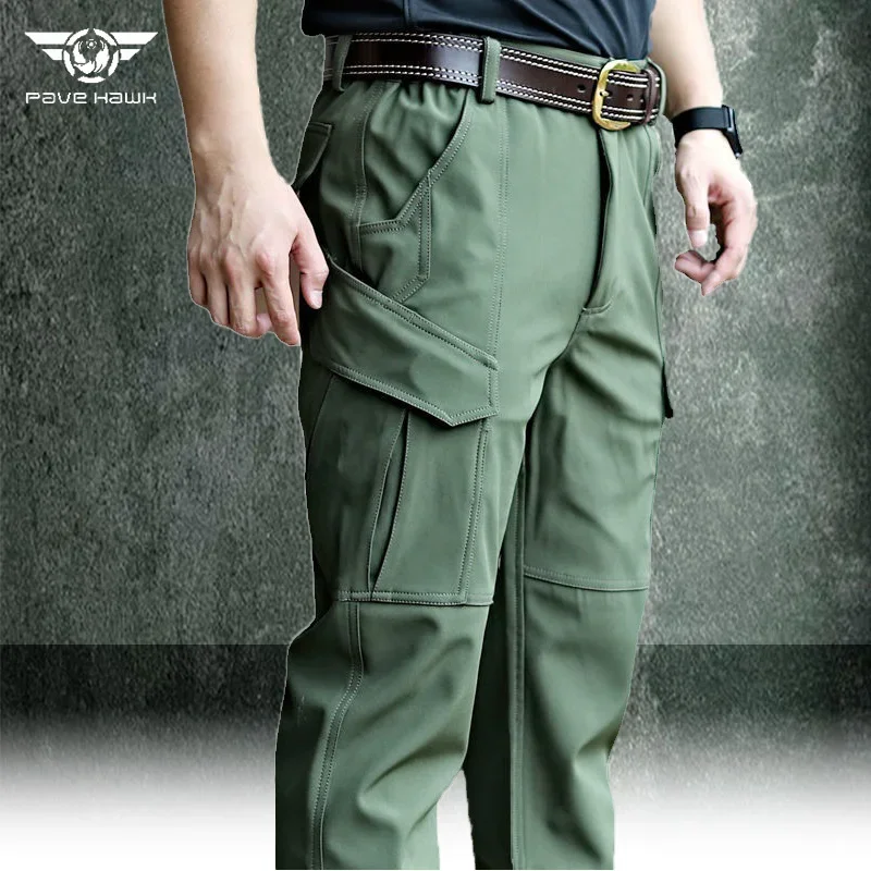 Special Forces Camouflage Training Pants Men's Outdoor Hiking Casual Trousers Multi-pocket Wear-resistant Waterproof Work Pants