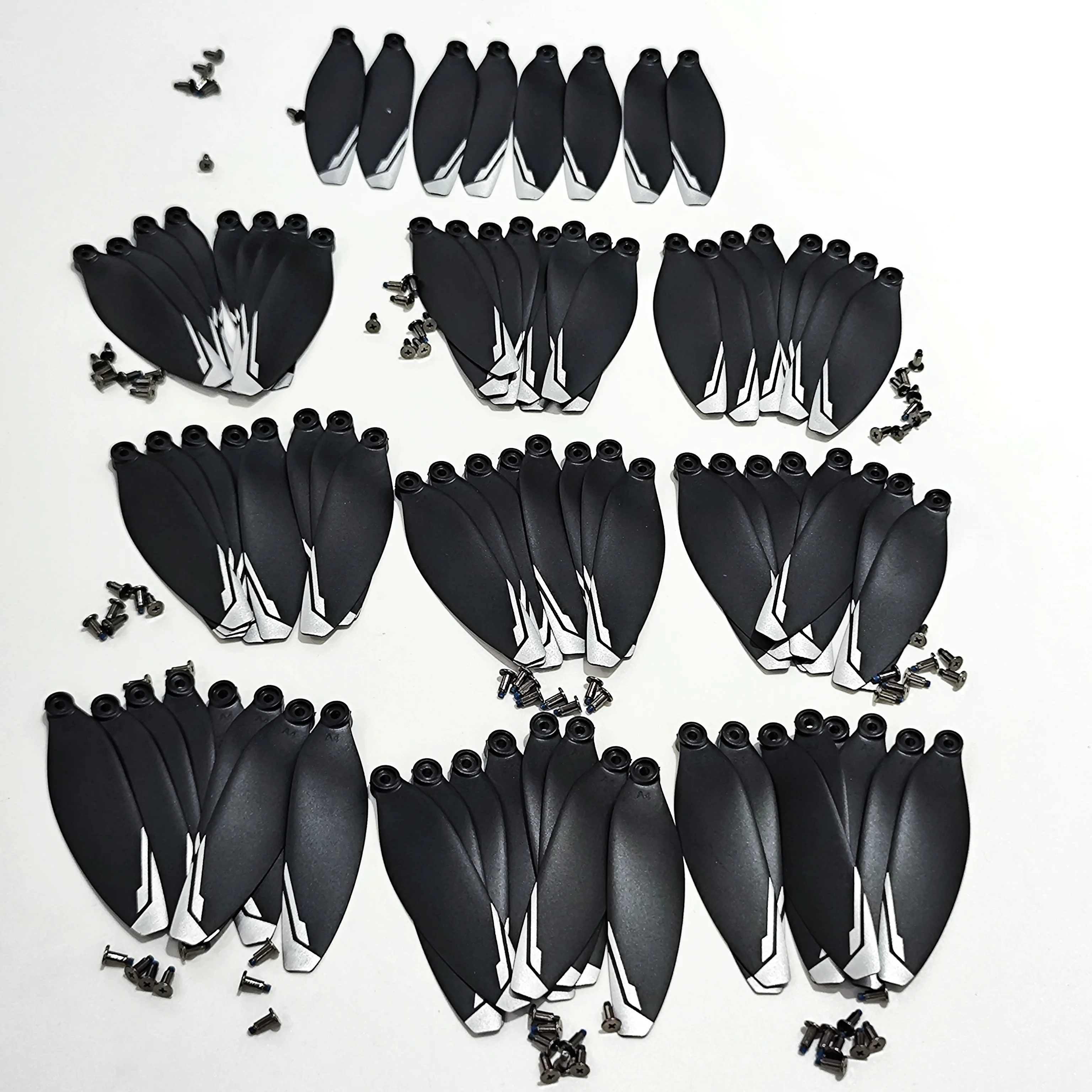 

80 шт. (10 комплектов) LSRC XT606 GPS Дрон LS-XT606 Бесщеточный складной RC Квадрокоптер Крылья кленового листа Вентилятор Аксессуары Запасные части