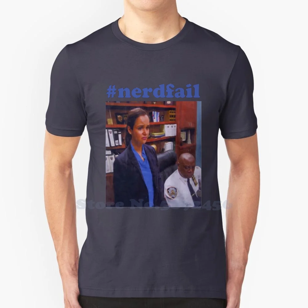 #Nerdfail 100% Pure Cotton T-Shirt Brooklyn Nine Nine Nerdfail Amy Santiago Captain Raymond Holt Noine Noine Nerd Fail Linetti