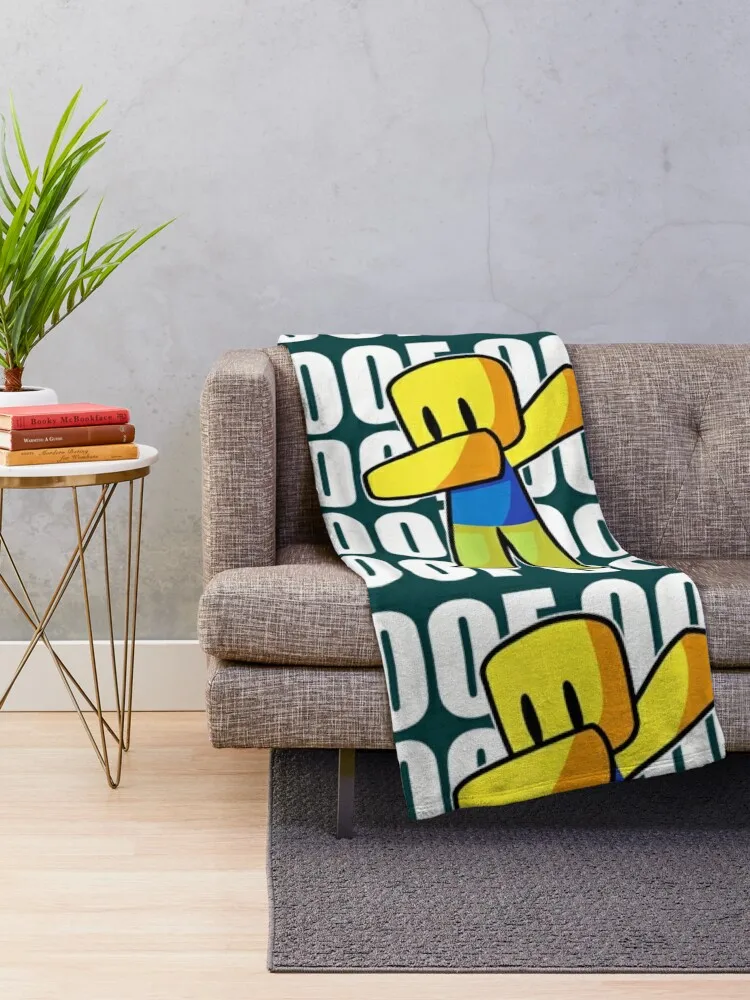 OOF Meme Dabbing Dab Gift Hand Drawn Noob Throw Blanket Plaid on the sofa for sofa Blankets