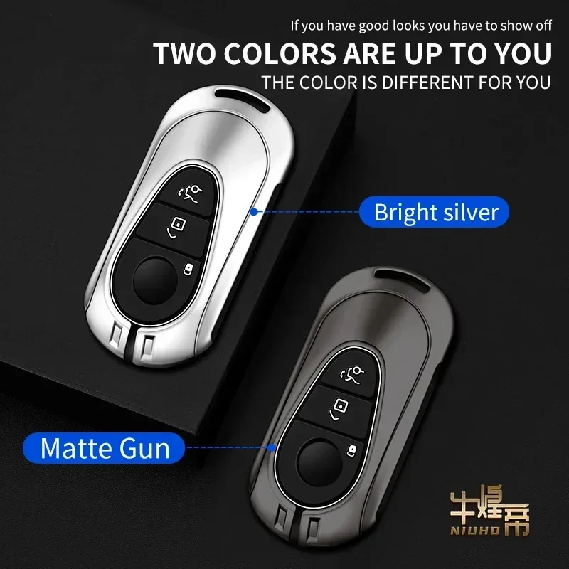 

For Mercedes-Benz C W S Class GLE GLC E300L S400 S350 S450 S500 C260 C300 Car Key Case Keychain Key Cover Protector Accessories