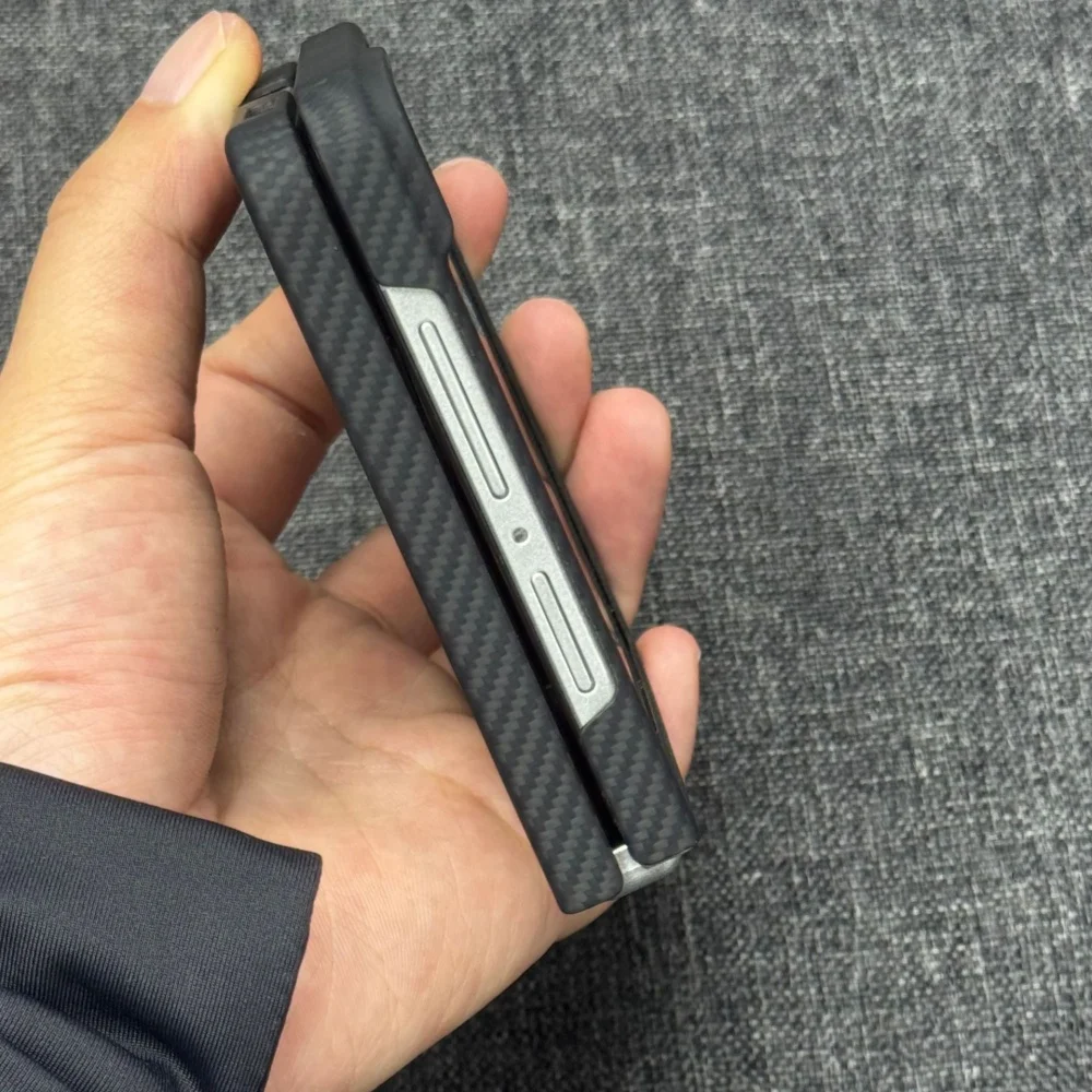 Real Aramid Original Carbon Fiber Flip Case For Samsung Galaxy Z Flip8 7 Magnetic Wireless Charging Anti-scratch Hard Back Cover