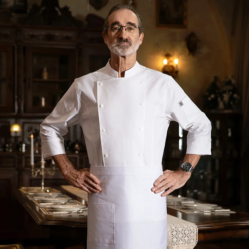 셰프 작업복 가을 겨울 남성 레스토랑 호텔 케이터링 캔틴 주방 긴 소매 베이킹 주방 작업복