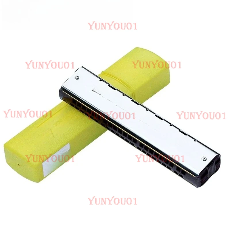 NO.S-50 S50 Chromatic Single Harmonica 44 Holes Blues Harp Key C Mouth Organ Brass Reeds Resin Musical Instrument