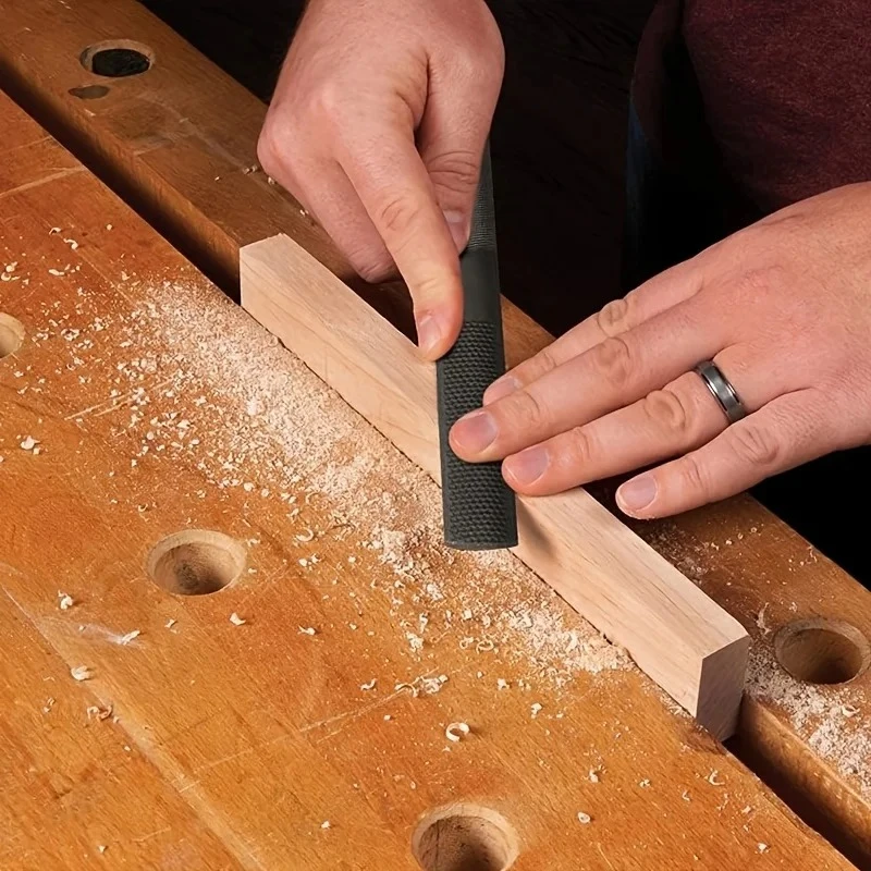 Half-Round Wood Rasp File Set for Metal Woodworking Carving Shaping Deburring Hand Grinding Tool