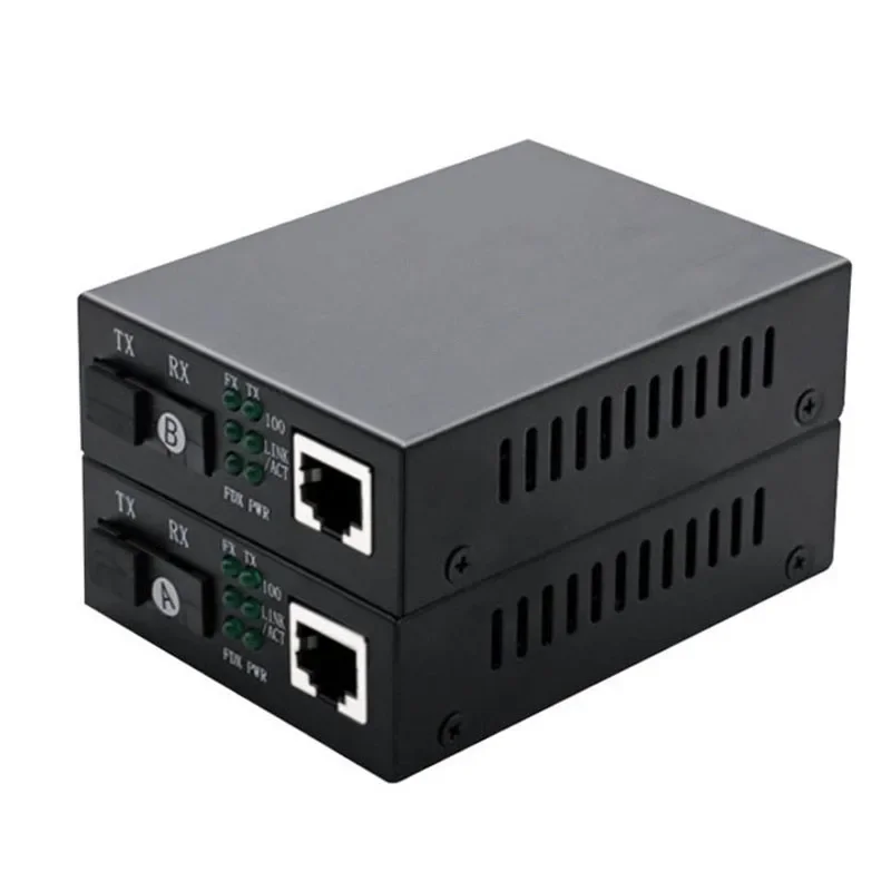 Gigabit Single-mode Single-fiber Optical Fiber Transceiver SC Interface Network Monitoring Photoelectric Converter 1 Optical