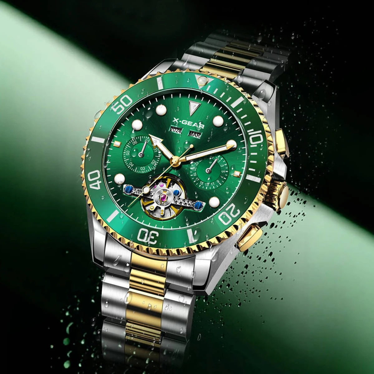 X-GEAR Herren Grüne Mechanisch – Luxury X I Watch Bewertung und Preis