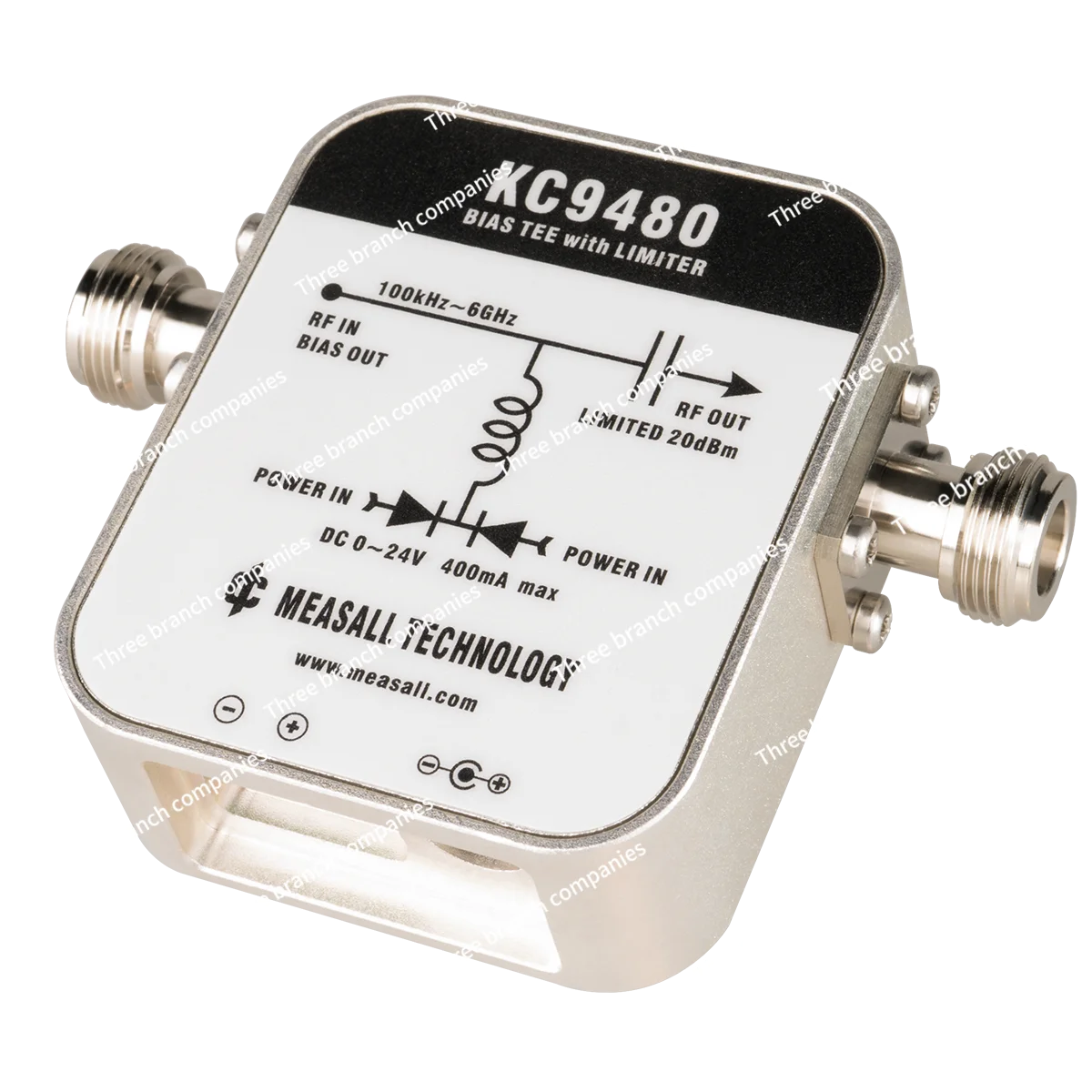 DC Bias Straight Feeder Power Supply KC9480 Limiting Isolation 1MHz-6GHz Antenna Amplifier