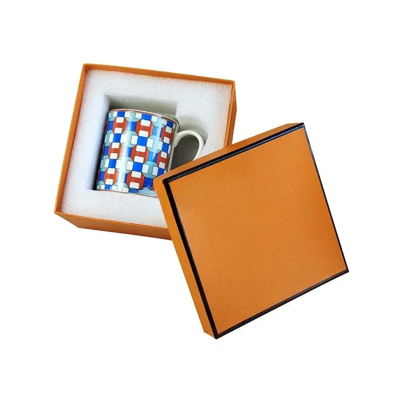Cross-border personalized trend simple mug ceramic men's and women's milk household gifts