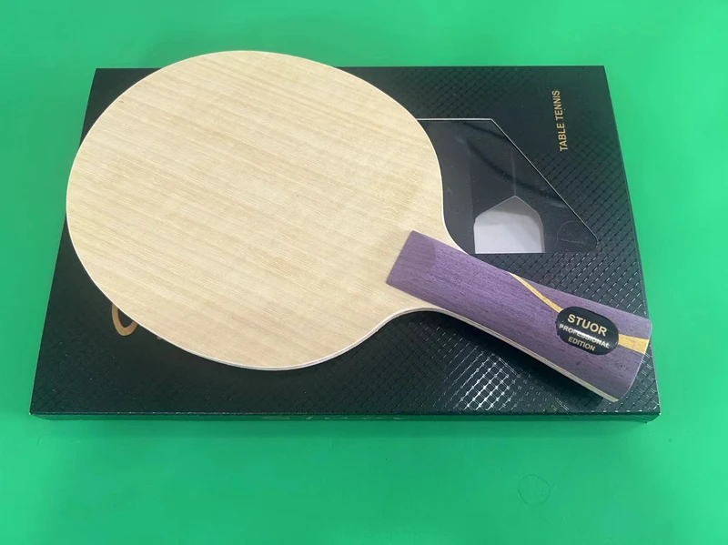 Stuor Sa 7-lagiges Carbon-Innen-Tischtennisschläger, Tischtennisschläger, Ping-Pong-Paddel, Kohlefaser, integriertes AUS + ANGEBOT – Detail 3