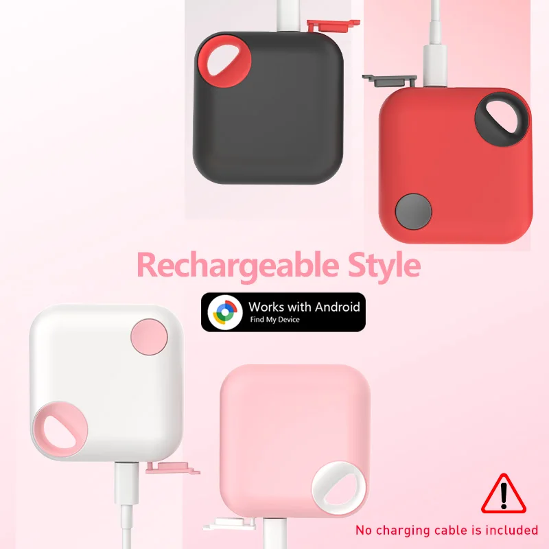 Traceur intelligent rechargeable compatible avec l'application Android Google Find Hub, localisateur de clés, de chiens et de chats, traceur intelligent Bluetooth pour téléphone Xiaomi Samsung