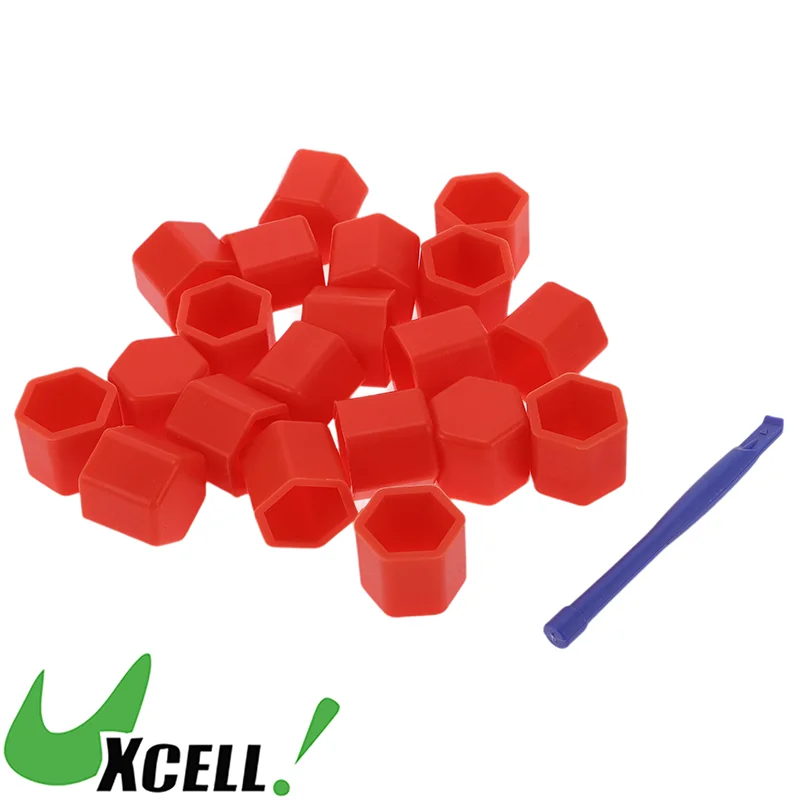 UXCELL 17mm Wheel Lug Nut Bolt Covers Luminous Silicone Rims Tire Nut Screws Dust Cap Protective Exterior Decoration