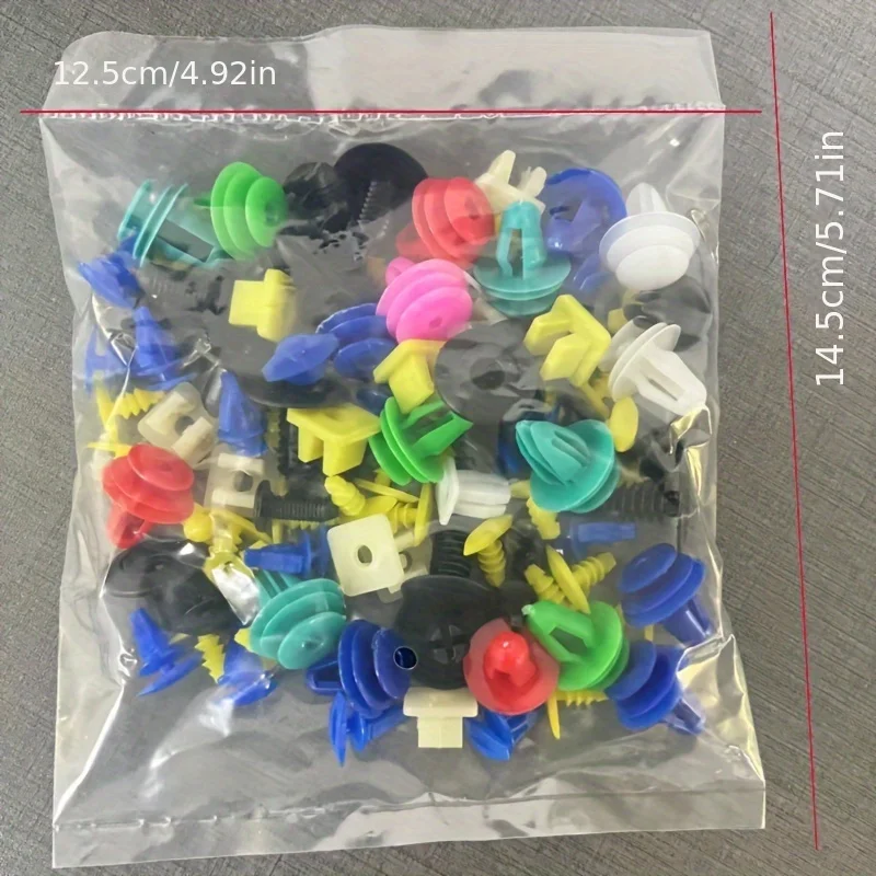 100pcs car buckle mixed plastic buckle mixed car clip rivet mudguard fixing screw