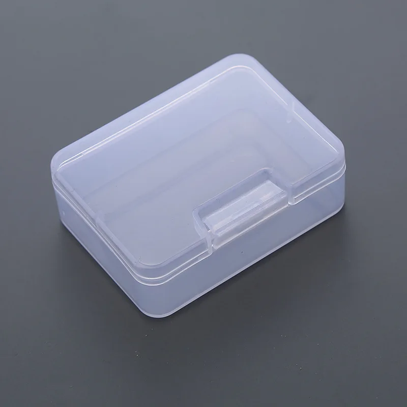 10pcs Square Transparent Plastic Storage Box Jewelry Desktop Items Organizing Container Card Stationery Storage Box Wholesale