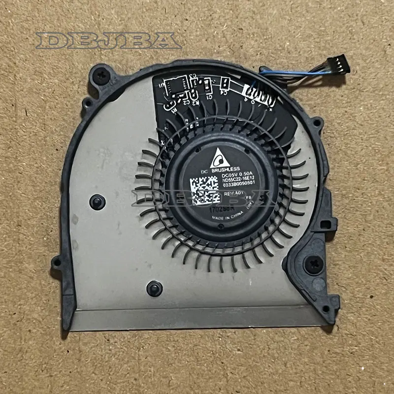 Laptop CPU Cooling Fan for HP Elite x2 1012 G2 1013 G2 6033B0050501 ND55C22-16E12 924448-001 5V 0.5A