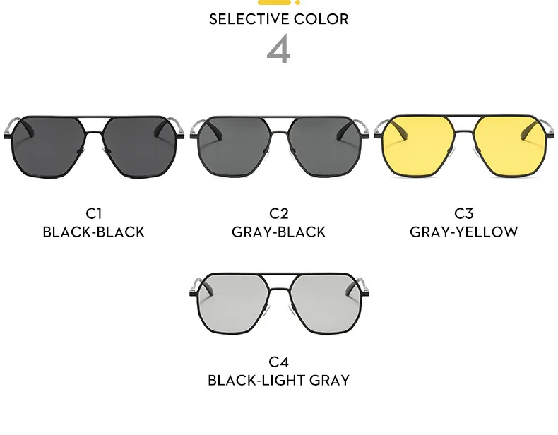 Neue Fashion Square Polarisierte Sonnenbrille Für Frauen Männer Retro Metall Rahmen Sonnenbrille Hohe Qualität Shades UV400 Brillen – Detail 5