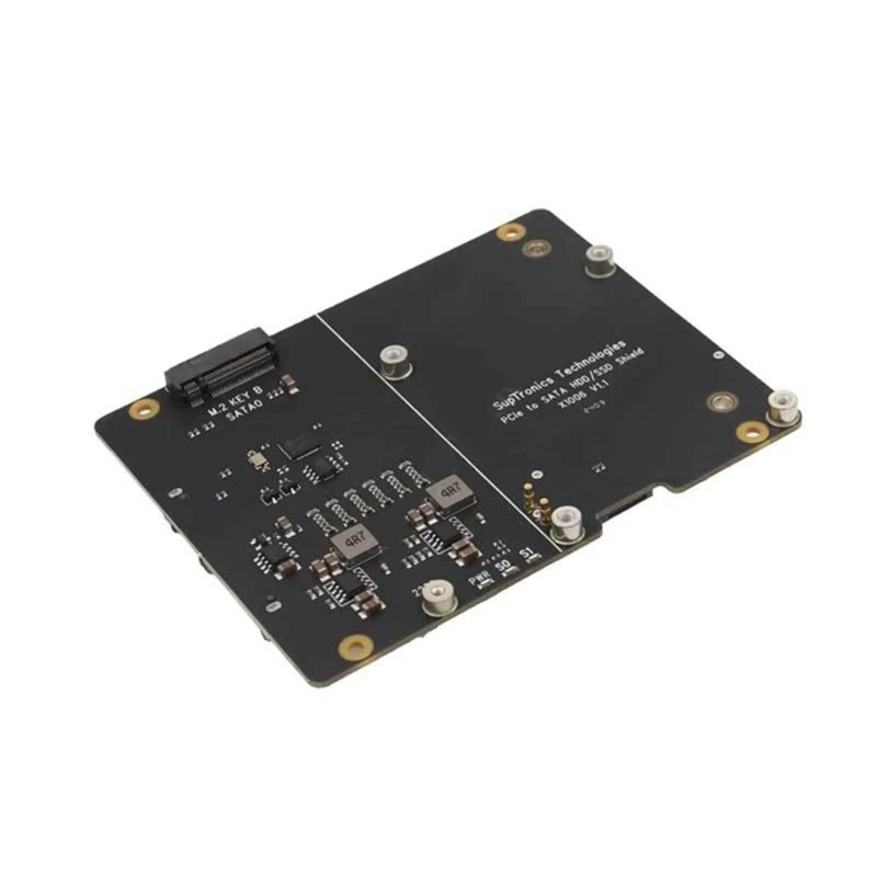 X1006 PCIe Expansion Board for 2.5" Disks and M.2 Key B SSD Fast Speed Storage Solution for  RPI 5