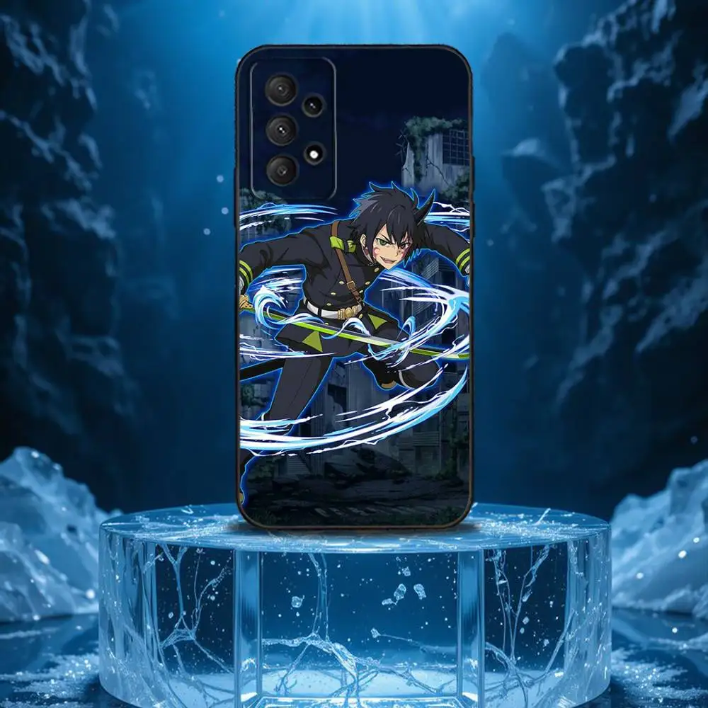 Owari no S-Seraph Phone Case For Samsung Galaxy A13,A21s,A22,A31,A32,A52,A53,A71,A80,Soft Black Shell - Image 3
