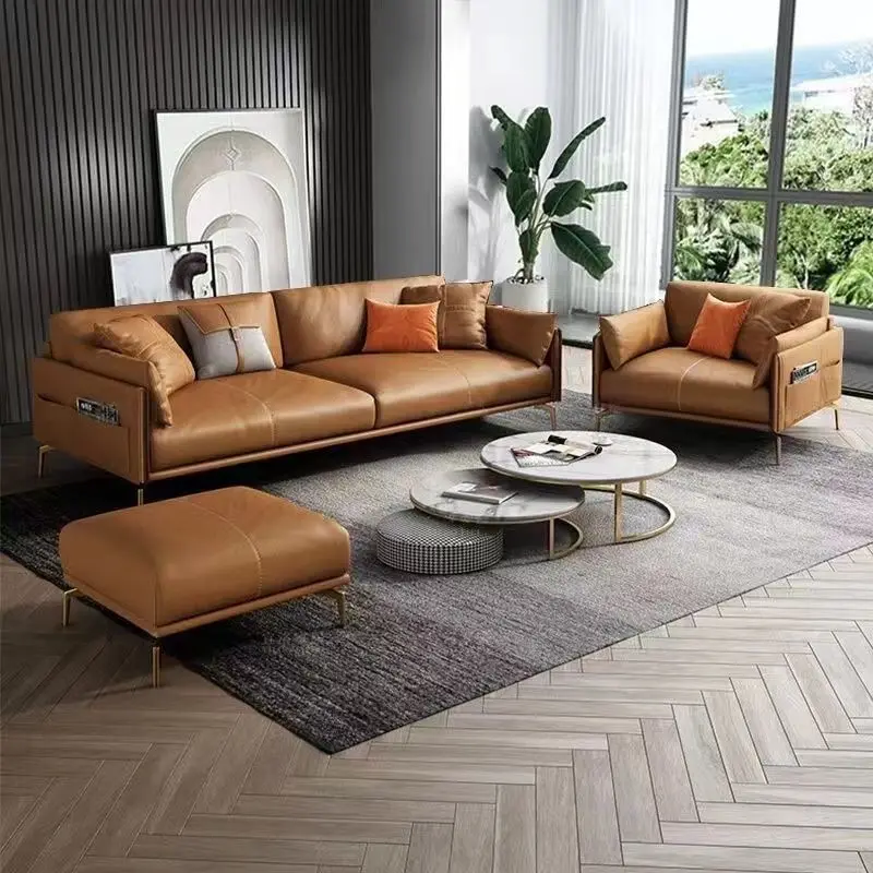 

Office sofa, simple modern small coffee table combination set, business reception and meeting guests