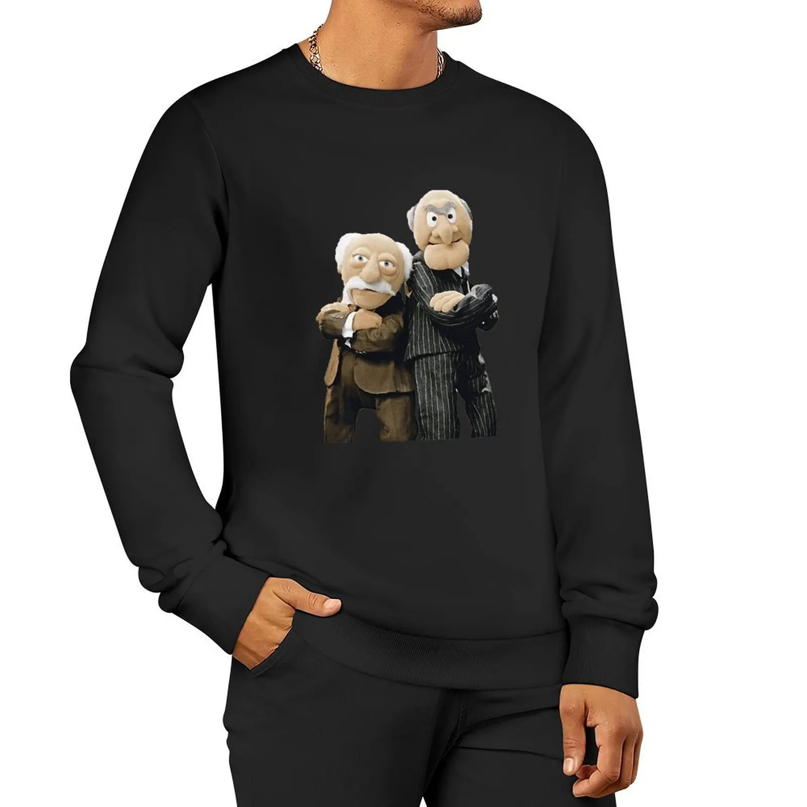 

Statler and Waldorf Pullover Hoodie anime clothes autumn sweatshirt male